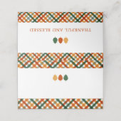 秋感謝祭ディナー名座席表 プレイスカード (外部開封)