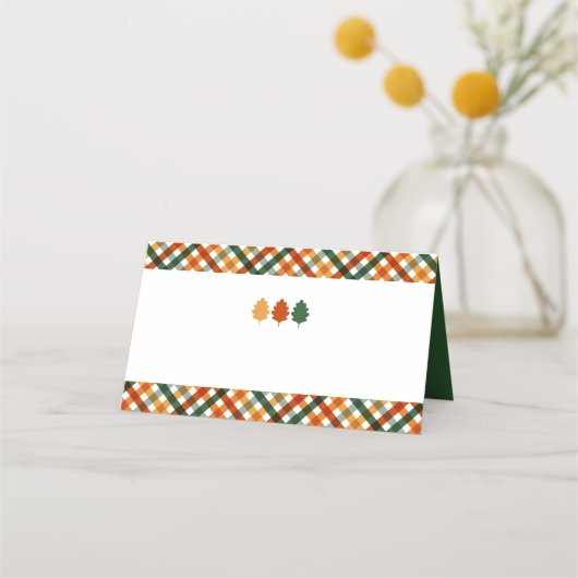 秋感謝祭ディナー名座席表 プレイスカード (正面)