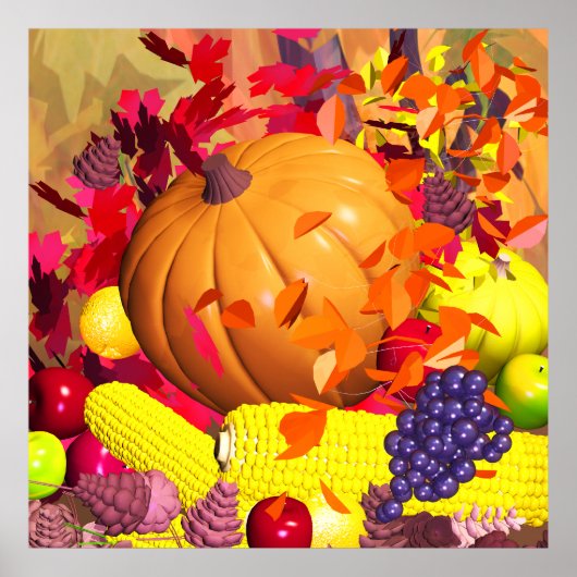 秋感謝祭ハーベスト ポスター (正面)