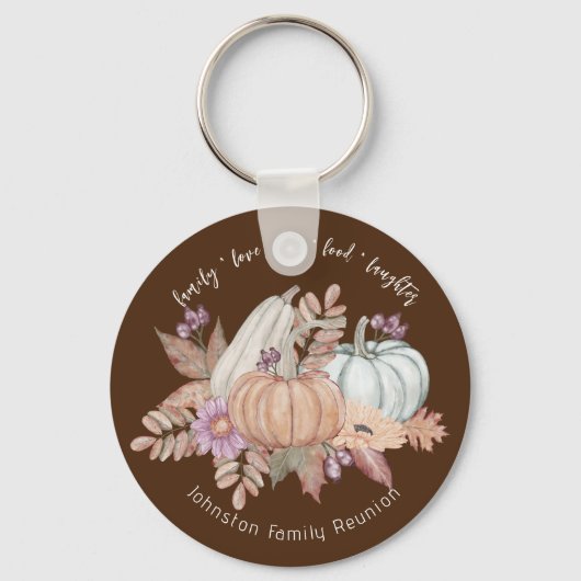 秋感謝祭ファミリー懇親会の恩恵 キーホルダー (正面)