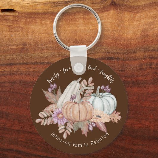 秋感謝祭ファミリー懇親会の恩恵 キーホルダー (裏面)