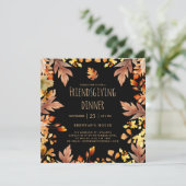 秋感謝祭素朴友達ディナー 招待状 (スタンド正面)