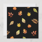 秋感謝祭素朴友達ディナー 招待状 (裏面)