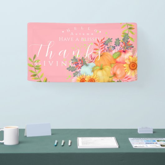 秋感謝祭PInk 横断幕 (トレードショー)