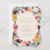 秋感謝縁ど祭ディナーパーティの招待状 招待状 (正面)