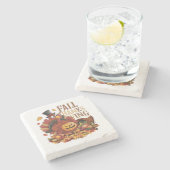 秋感謝 ストーンコースター (横)