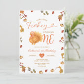 秋我々の小さなトルコは1歳の誕生日を回している 招待状 (スタンド正面)
