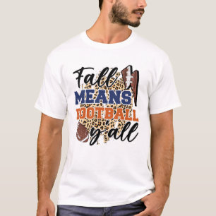 秋手段サッカーシャツ   居心地の良い秋のゲームデー Tシャツ