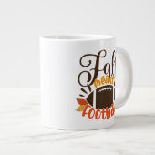 秋手段サッカー ジャンボコーヒーマグカップ (正面右)