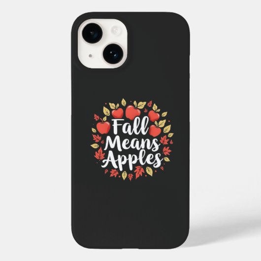 秋手段リンゴ摘み季節秋秋 Case-Mate iPhoneケース (裏面)