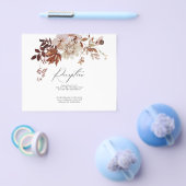 秋披露宴情報の挿入 |予算フライヤー チラシ (シングル)