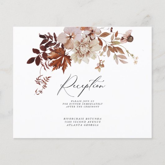 秋披露宴情報の挿入 |予算フライヤー チラシ (正面)