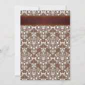 秋押し花結婚式招待状 招待状 (裏面)