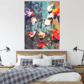 秋抽象芸術 キャンバスプリント (インサイチュ (寝室))