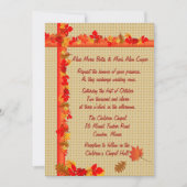 秋招待状 招待状 (正面)