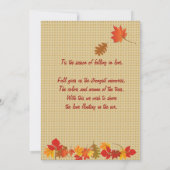 秋招待状 招待状 (裏面)