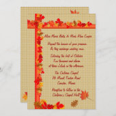 秋招待状 招待状 (正面/裏面)