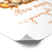 秋推測かぼちゃの赤ちゃんシャワーの数 ポスター (角)