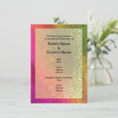 秋数々の色の色結婚色 招待状 (スタンド正面)