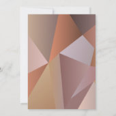 秋数値幾何形状ブライダルシャワー 招待状 (裏面)