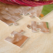 秋日のアメリカン・コッカー・スパニエルのアウトドア ジグソーパズル (側面)