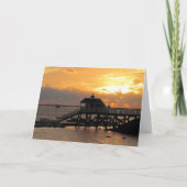 秋日の出 カード (正面)