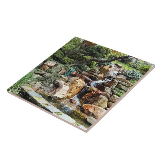 秋日本のの庭 タイル (側面)