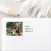 秋日本のの庭 ラベル (インサイチュ)