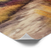 秋日本のトレイル ポスター (角)