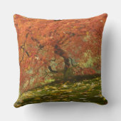 秋日本の色の楓 クッション (裏面)