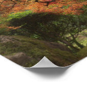 秋日本の色の楓 ポスター (角)