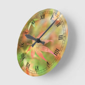 秋映画時計 ラウンド壁時計 (傾斜)