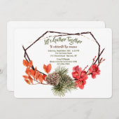 秋時間招待状 招待状 (正面/裏面)