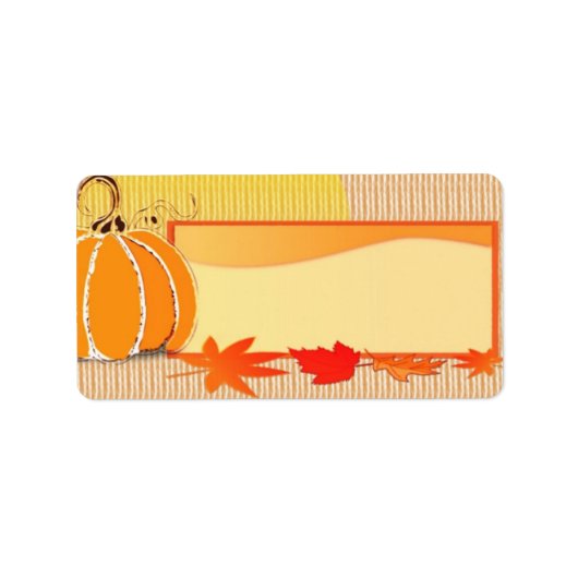 秋時間 ラベル (正面)