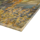 秋景観水彩画板 カッティングボード (角)