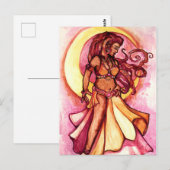 秋月女神ベリーダンサー ポストカード (正面/裏面)