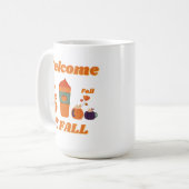 秋期デザイン コーヒーマグカップ (正面左)