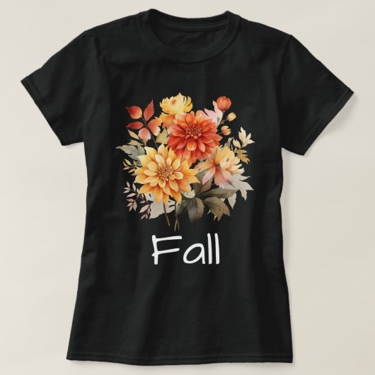 秋期 | 紅葉 | カボチャ Tシャツ (デザイン正面)