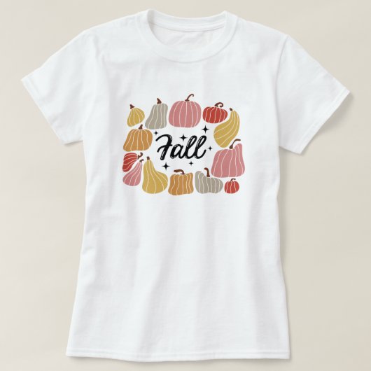 秋期 | 紅葉 | カボチャ Tシャツ (デザイン正面)