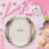 秋木紙再生紙ブライダルシャワー ペーパープレート (パーティー)