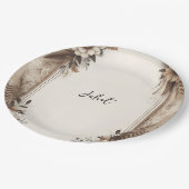 秋木紙再生紙ブライダルシャワー ペーパープレート (アングル)