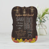 秋木製の弦のライト古いランタン私はBBQを行った後 招待状 (スタンド正面)