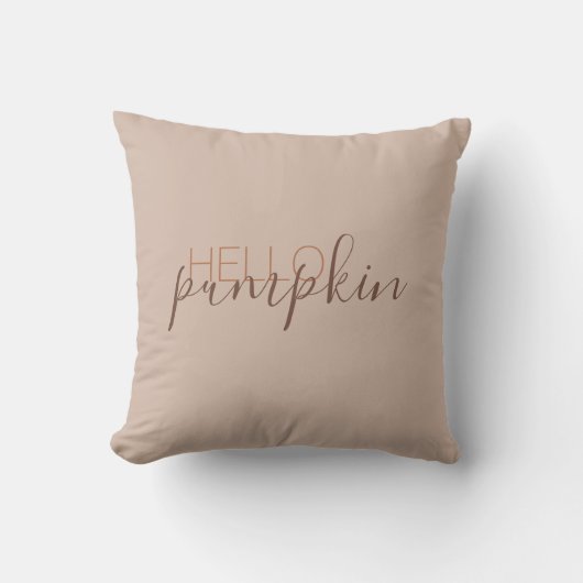 秋枕 |ホームデコール | Hello Pumpkin |モダン | クッション (正面)