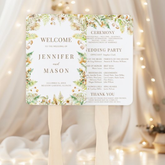 秋林離れフローラ秋の結婚式計画 ハンドファン