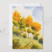 秋林 |オータムツリーの水結婚色 招待状 (裏面)