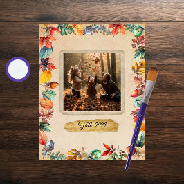 秋枠スクラップブック紙