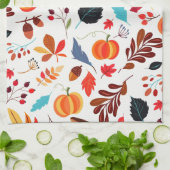 秋柄キッチンタオル キッチンタオル (折り畳み)