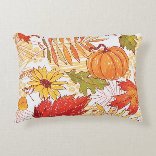 秋柄 アクセントクッション (正面)