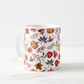 秋柄 コーヒーマグカップ (正面左)