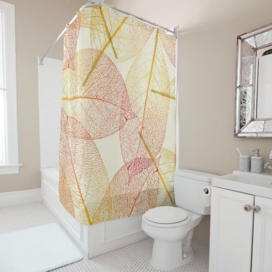 秋柄 シャワーカーテン (インサイチュ)